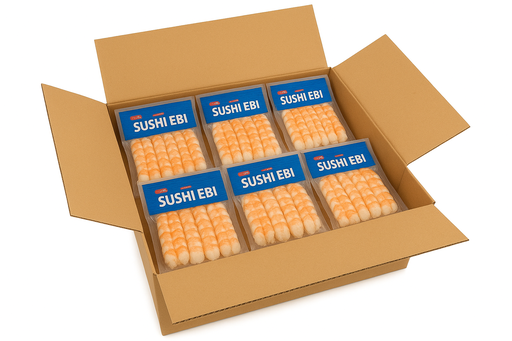 Sushi ebi 5L - box (20 tray)